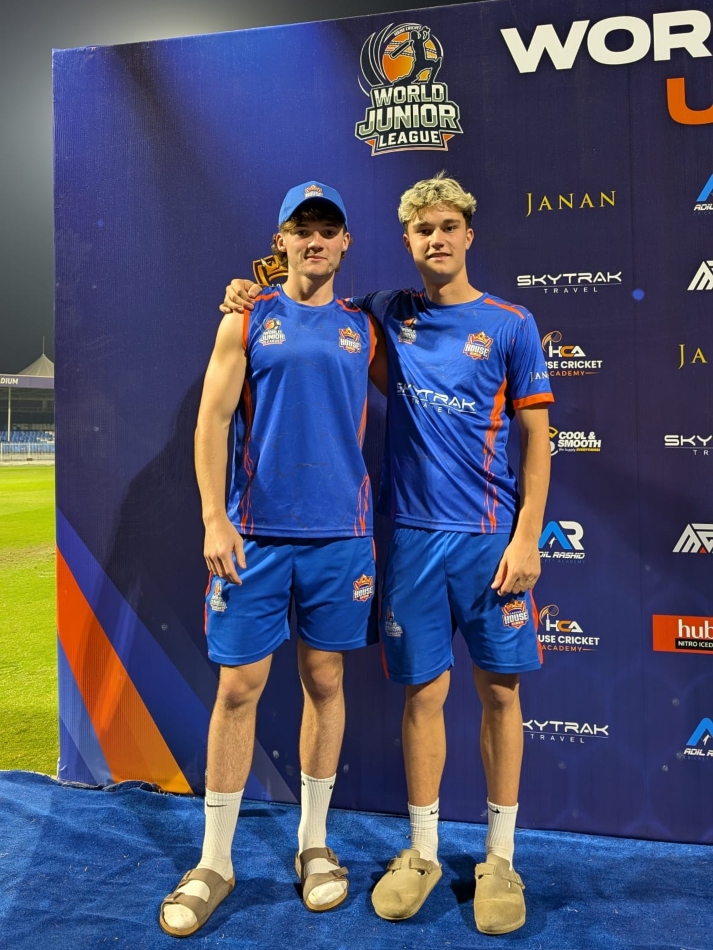freddie and Louie after their cricket final