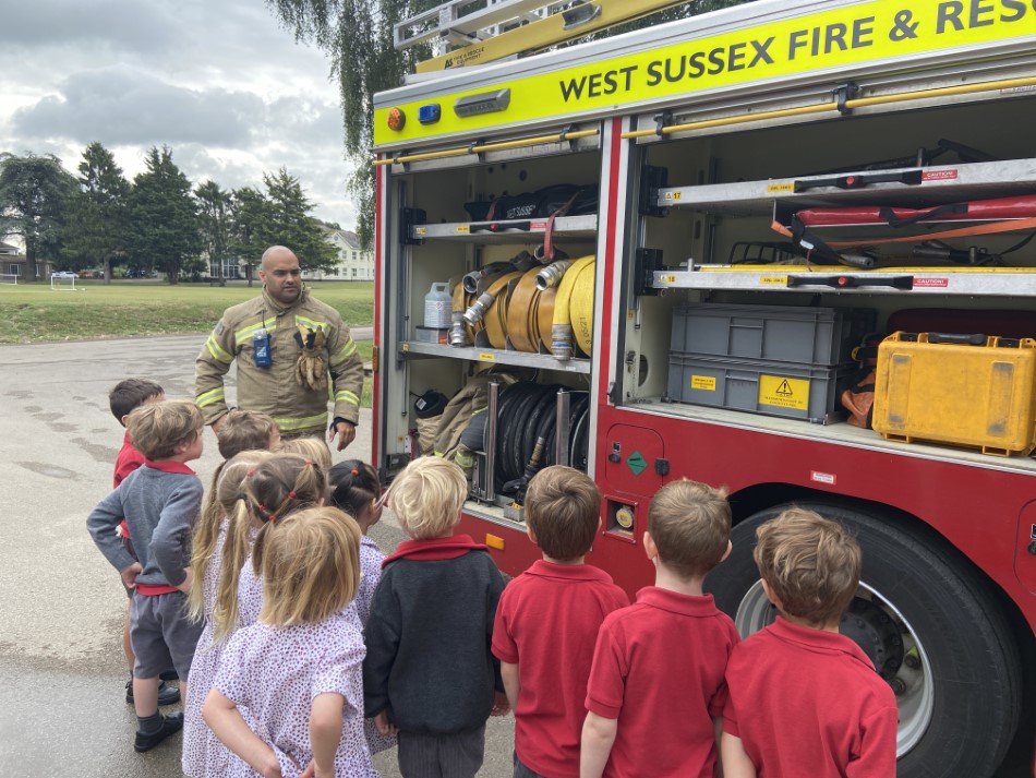 Fire engine speeds off | Westbourne House School