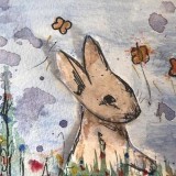 Easter bunny secret art
