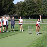 cricket training with Holly Colvin