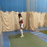 cricket training with Holly Colvin