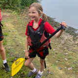 pupils paddling 