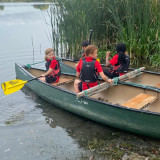 pupils paddling 