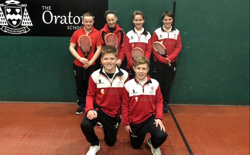 Real Tennis - the whole team who played in the Nationals