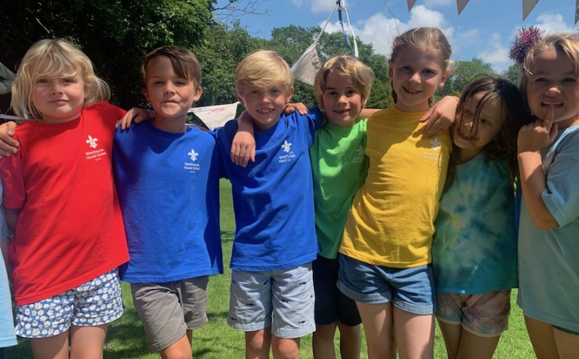 Year 2 in their leavers tshirts