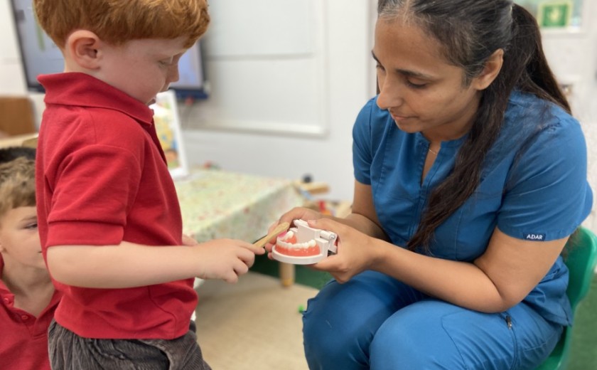 Visit from a dentist