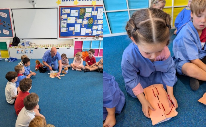 Reception learn about the world of work