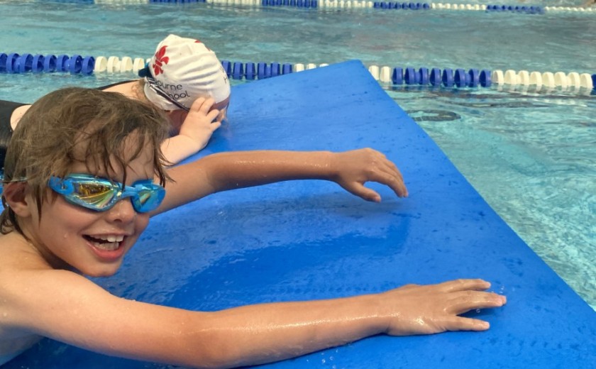relay at swimming gala