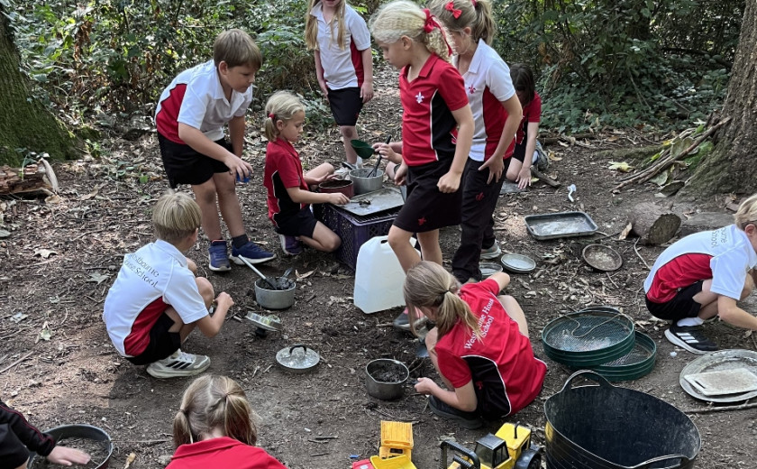 Pupils at Seeley Copse