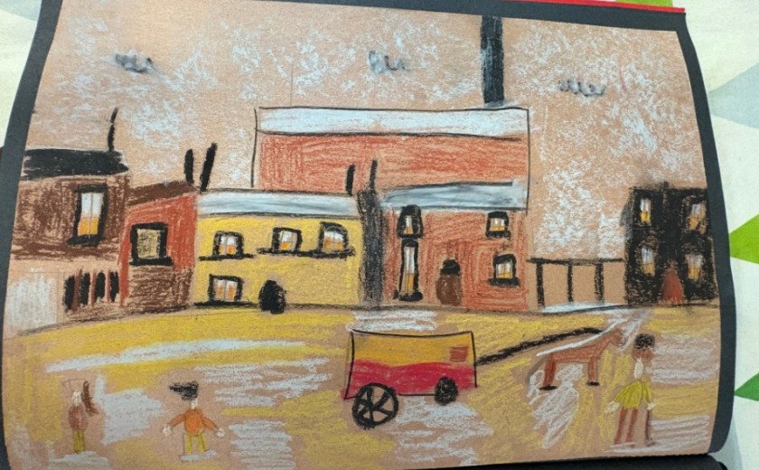 Lowry inspired artwork