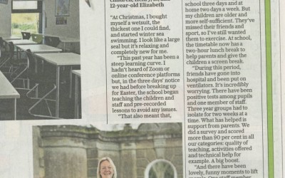 Westbourne House School in The Telegraph article 
