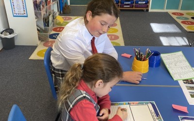 Happy Helper at work in the Pre-Prep