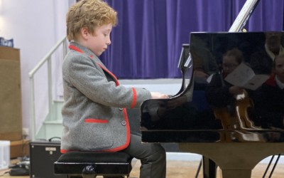 young piano player 