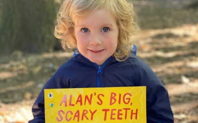 Nursery learning about Alan's Big Scary Teeth