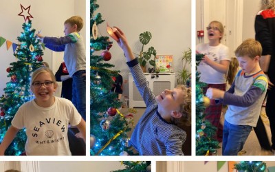 christmas tree decorating