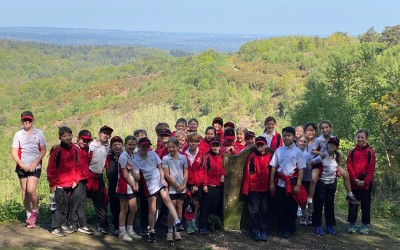 Children at Hindhead and the devils punchbowl